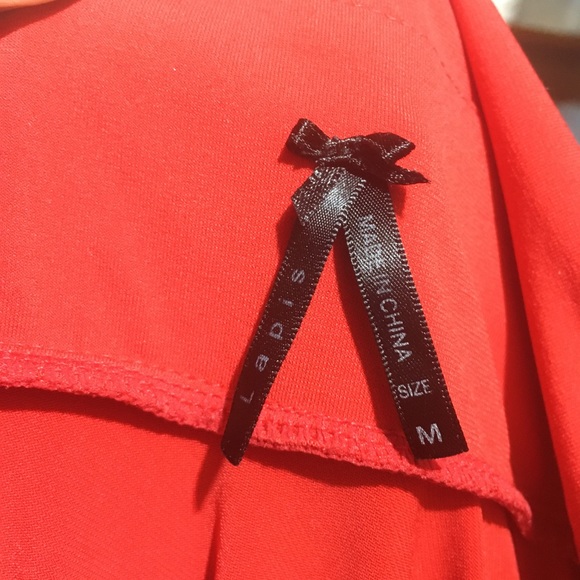 Red Lapis halter dress, size M. - Picture 3 of 3